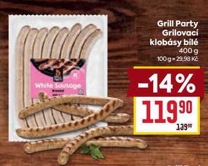 Grill Party Grilovací klobásy bílé 400 g