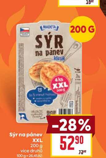 Sýr na pánev XXL 200 g 