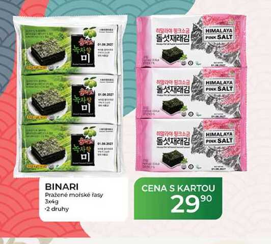 BINARI Pražené molské řasy 3x4g 