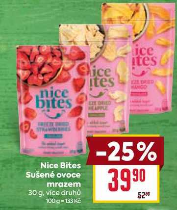 Nice Bites Sušené ovoce mrazem 30 g