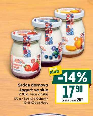 Srdce domova Jogurt ve skle 200 g