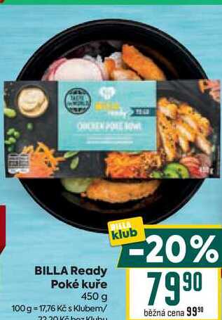 BILLA Ready Poké kuře 450 g