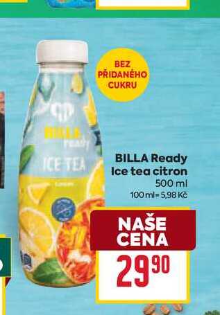 BILLA Ready Ice tea citron 500 ml