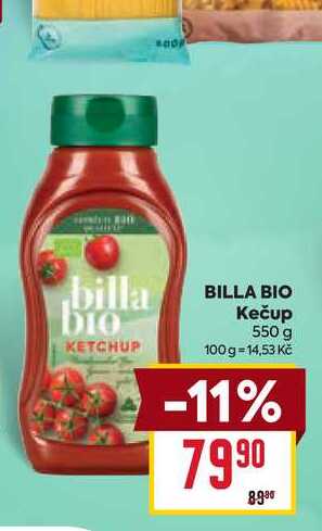 BILLA BIO Kečup 550 g
