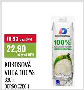 KOKOSOVÁ VODA 100%, 330ml