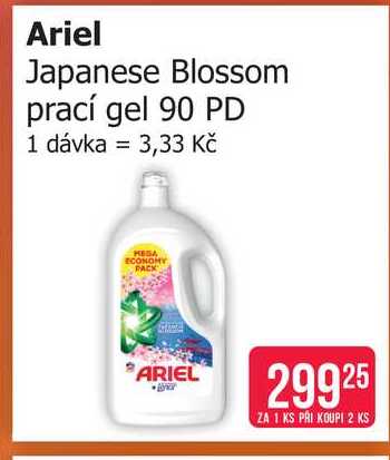 Ariel Japanese Blossom prací gel 90 PD