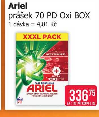Ariel prášek 70 PD Oxi BOX