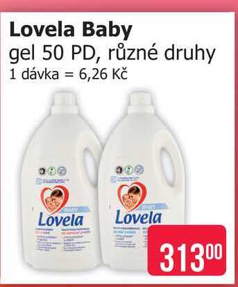 Lovela Baby gel 50 PD, různé druhy