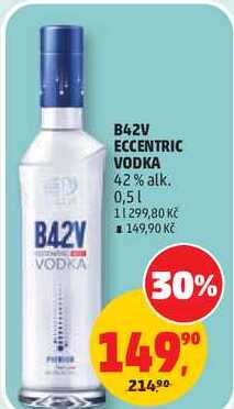 B42V ECCENTRIC VODKA 42% alk., 0,5 l v akci
