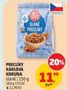 PRECLÍKY KARLOVA KORUNA slané, 150 g