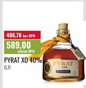 PYRAT XO 40%, 0,71