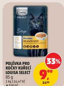 POLÉVKA PRO KOČKY KUŘECÍ LOUISA SELECT, 85 g
