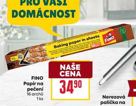 FINO Papír na pečení 16 archů 1 ks