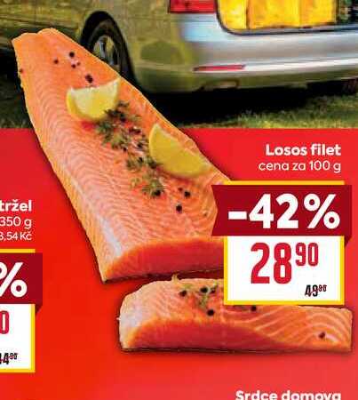 Losos filet cena za 100 g