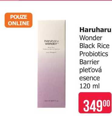 Haruharu Wonder Black Rice Probiotics Barrier pleťová esence 120 ml