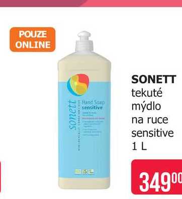 SONETT tekuté mýdlo na ruce sensitive 1 L