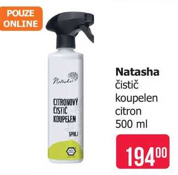 Natasha čistič koupelen citron 500 ml 