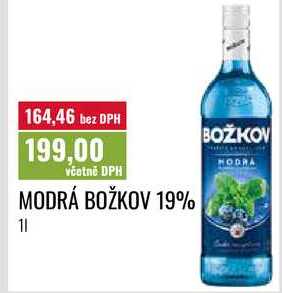 MODRÁ BOŽKOV 19%, 11