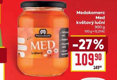 Medokomerc Med květový luční 900 g 