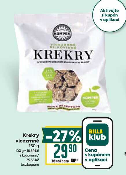 Krekry vícezrnné 160 g