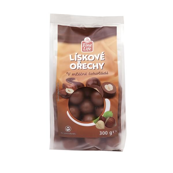 Fine Life Lískové oříšky v mléčné čokoládě
