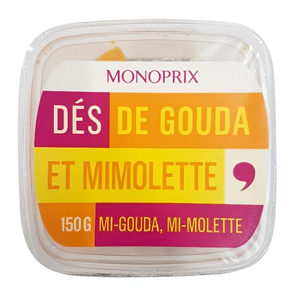 Monoprix Gouda a Mimolette kostky