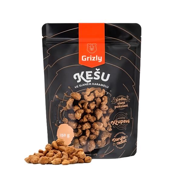 GRIZLY Kešu ve slaném karamelu