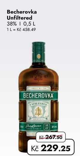 Becherovka Unfiltered 38% | 0,5 L  v akci