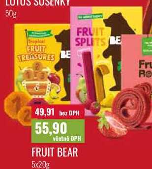 FRUIT BEAR, 5x20g  