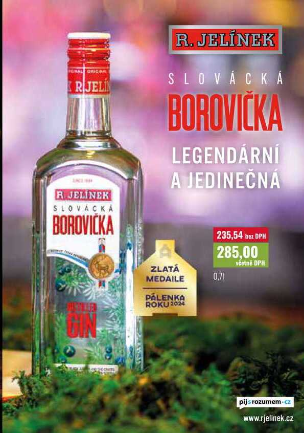 R. JELÍNEK SLOVÁCKÁ BOROVIČKA 0,7l