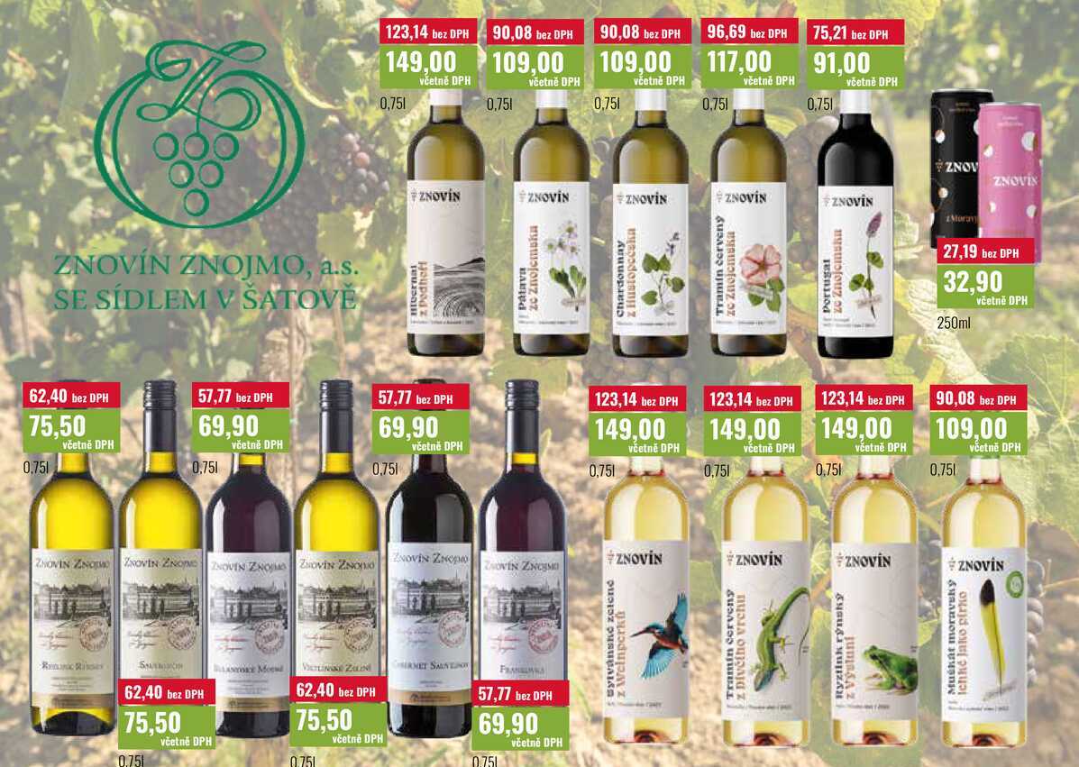 ZNOV9N ZNOJMO 250ml, 0,75l