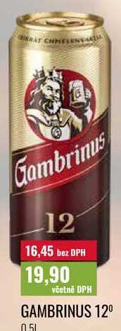 GAMBRINUS 12° 0,5l
