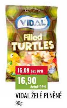 VIDAL ŽELÉ PLNĚNÉ, 90g