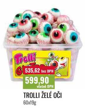 TROLLI ŽELÉ OČI, 60x19g 