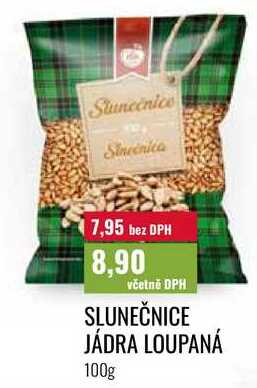 SLUNEČNICE JÁDRA LOUPANÁ, 100g 