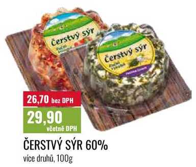 ČERSTVÝ SÝR 60% 100g  