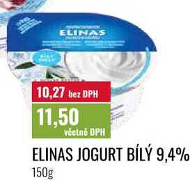 ELINAS JOGURT BÍLÝ 9,4% 150g