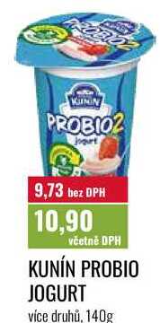 KUNÍN PROBIO JOGURT, 140g