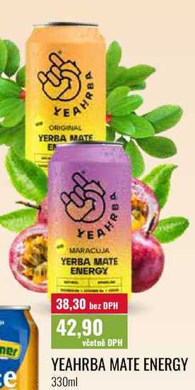 YEAHRBA MATE ENERGY 330ml