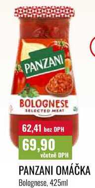 PANZANI OMÁČKA Bolognese, 425ml