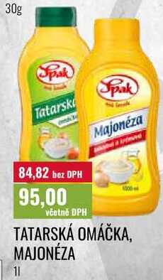 TATARSKÁ OMÁČKA, MAJONÉZA 1l