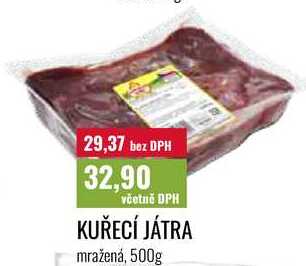 KUŘECÍ JÁTRA mražená, 500g
