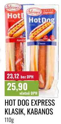 HOT DOG EXPRESS KLASIK, KABANOS 110g