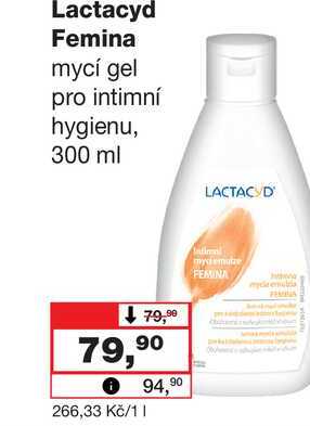 Lactacyd Femina mycí gel pro intimní hygienu, 300 ml