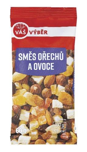 VÁŠ VÝBĚR Směs ořechů a ovoce, Dýňová semínka pražená solená, 60 g
