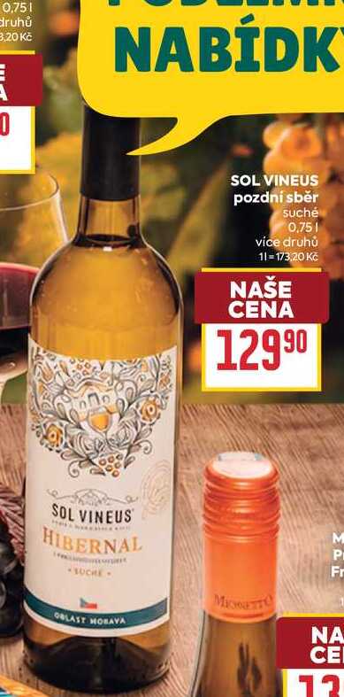 SOL VINEUS pozdní sběr suché 0,75l