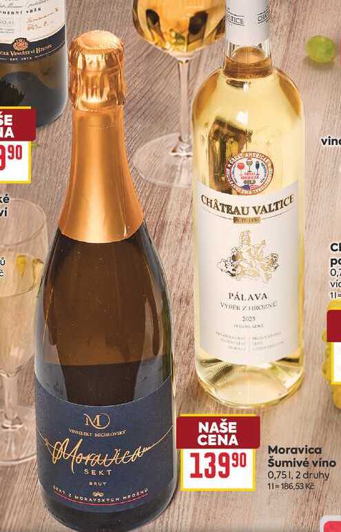 Moravica Šumivé vino 0,75l