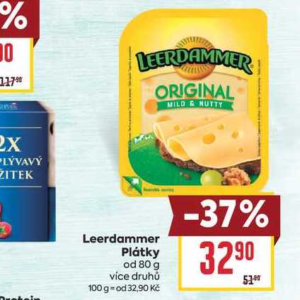 Leerdammer Plátky od 80 g