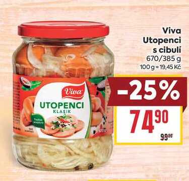 Viva Utopenci s cibulí 670/385g