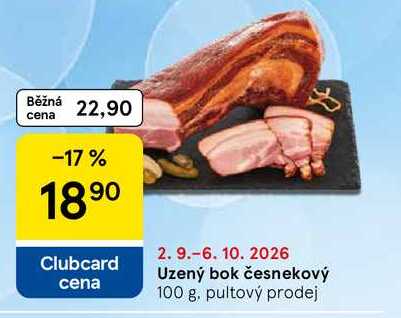 Uzený bok česnekový, 100 g